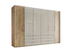 Drehtürenschrank CLIVO braun/ beige