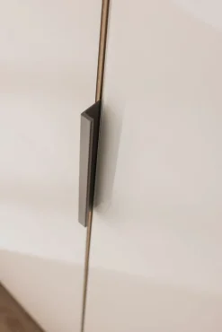 Drehtürenschrank SEAMO Artisan Eiche/ Glas Champagner