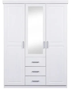 Drehtürenschrank THILO 140 x 190 cm weiß