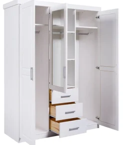 Drehtürenschrank THILO 140 x 190 cm weiß