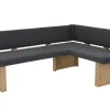 QUARTIER Eckbank LINN Webstoff anthrazit/ Eiche Artisan NB