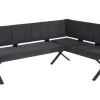 QUARTIER Eckbank MARION 200x140 cm Teddyoptik anthrazit