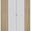 QUARTIER Eckschrank CASE 117 x 117 cm Sonoma Eiche/Alpinweiß