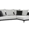 QUARTIER Ecksofa CONTES schwarz/ grau