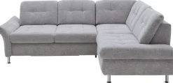 YoungLife by systempolster Ecksofa SEVRAN 242 x 210 cm alu