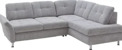 YoungLife by systempolster Ecksofa SEVRAN 242 x 210 cm alu