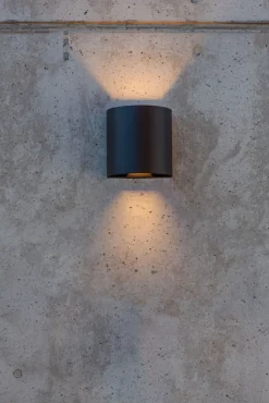 ECO-LIGHT LED Außenwandleuchte GEMINI BEAMS 11 cm schwarz