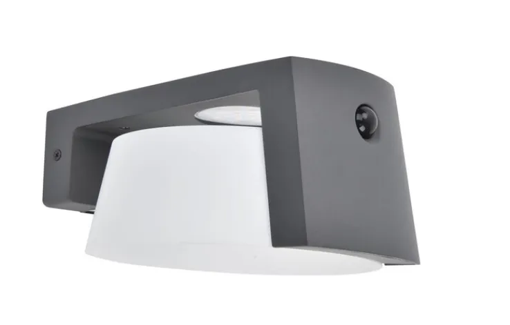 ECO-LIGHT LED Solar Außenwandleuchte MOON B anthrazit