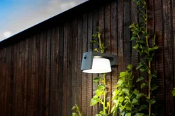 ECO-LIGHT LED Solar Außenwandleuchte MOON B anthrazit
