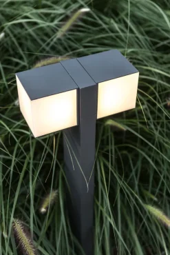 ECO-LIGHT LED Wegeleuchte CUBA 2-flg anthrazit