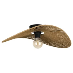 EGLO Retrofit Deckenlampe SIRUELA 56x40 cm naturfarbig