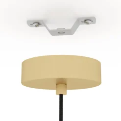 EGLO Retrofit Pendelleuchte CARLTON 38,5 cm goldfarbig