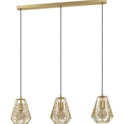 EGLO Retrofit Pendelleuchte STYPE 3-flg goldfarbig