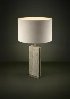 EGLO Retrofit Tischlampe BELESAR 67 cm naturfarbig