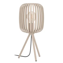 EGLO Retrofit Tischlampe ROMAZZINA 43,5 cm sandfarbig