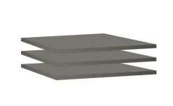 Einlegeboden WASHTOWER I 3er Set grau