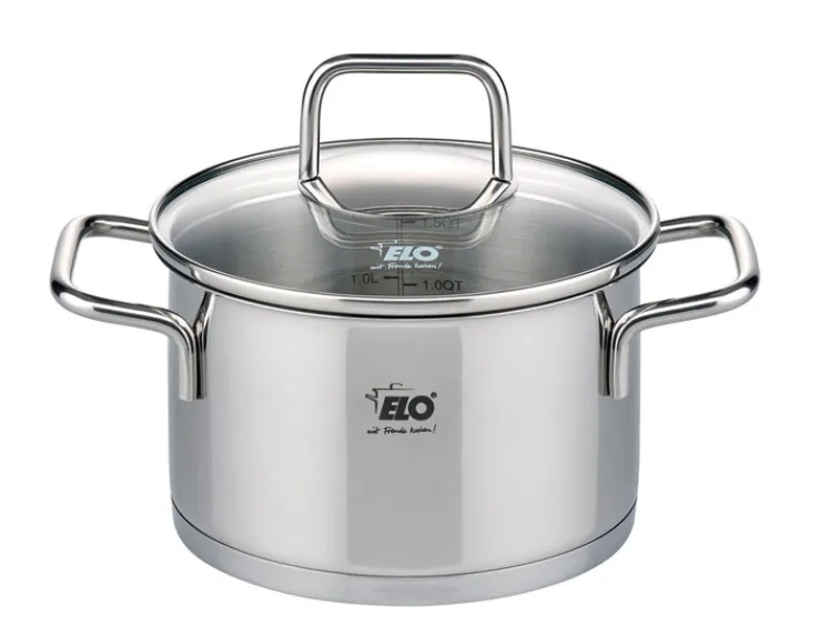 ELO mit Freude kochen! ELO Fleischtopf CITRIN 12 cm Metall Silber