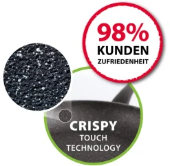 ELO mit Freude kochen! ELO Pfanne mit Glasdeckel GRANIT EVOLUTION 28 cm Aluminium grau