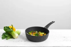 ELO mit Freude kochen! ELO Pfanne mit Glasdeckel GRANIT EVOLUTION 28 cm Aluminium grau