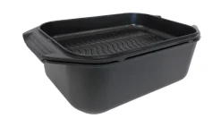 ELO mit Freude kochen! ELO Rechteckbräter KARREE 42x26 cm Aluguss schwarz