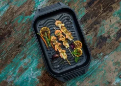 ELO mit Freude kochen! ELO Rechteckbräter KARREE 42x26 cm Aluguss schwarz