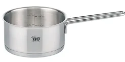 ELO mit Freude kochen! ELO Stielkasserolle CITRIN 16 cm Edelstahl silber