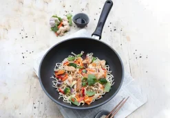 ELO mit Freude kochen! ELO Wokpfanne ALUCAST 28 cm schwarz Aluminiumguss