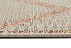 ESPRIT Outdoorteppich RHOMB 80 x 150 cm beige/rot