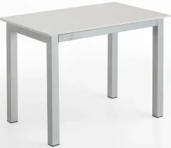 Esstisch 90 x 60 cm Holz grau/weiß