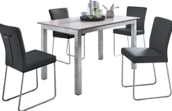 Esstisch 110 x 70 cm NB Betonoptik /grau gepulvert