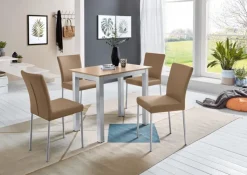 Esstisch 110 x 70 cm NB braun/grau