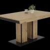 Esstisch AGNES 140 (220) x 90 cm Artisan-Eiche-Dekor braun/Dekor schwarz