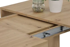 Esstisch AGNES 140 (220) x 90 cm Artisan-Eiche-Dekor braun/Dekor schwarz