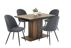 QUARTIER Esstisch ARIANA 120-160 x 80 cm braun