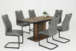 QUARTIER Esstisch ARIANA 120-160 x 80 cm braun