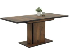 QUARTIER Esstisch ARIANA 120-160 x 80 cm braun