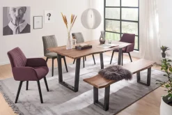 Esstisch CALABRIA 180 x 100 cm Akazie natur lackiert