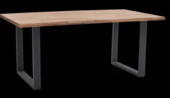 QUARTIER Esstisch CHRISTIAN 180 x 100 cm Eiche massiv geölt/schwarz