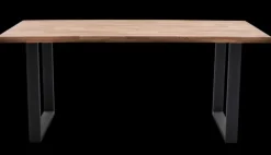 QUARTIER Esstisch CHRISTIAN 180 x 100 cm Eiche massiv geölt/schwarz