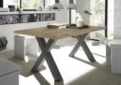 QUARTIER Esstisch DAKARI 200 x 100 cm Viking Oak-Optik/graphit