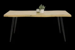 Esstisch GABI I 180 x 100 cm Wildeiche-Dekor braun/schwarz