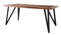 QUARTIER Esstisch HAWK braun /schwarz