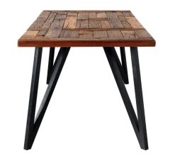 QUARTIER Esstisch HAWK braun /schwarz