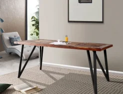 QUARTIER Esstisch HAWK braun /schwarz