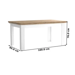 Esstisch JASMIN 160-220x76x90 cm