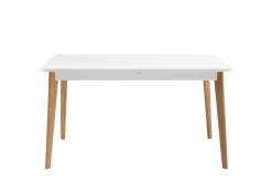 Esstisch LENA Eiche Riviera/ Weiss matt