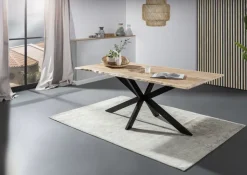 QUARTIER Esstisch LORENZO 180 x 90 cm Akazie Massivholz/schwarz