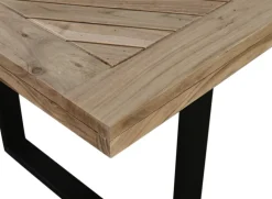 QUARTIER Esstisch LUANDA 180 x 90 cm Massivholz Akazie natur/schwarz