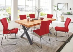 Esstisch SIGA X-I 180 x 100 cm schwarz /Eiche geölt