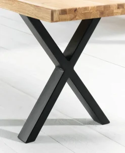 Esstisch SIGA X-I 180 x 100 cm schwarz /Eiche geölt